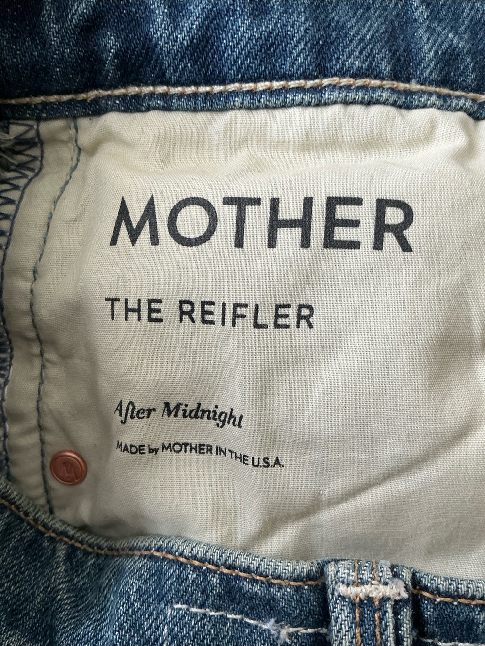 MOTHER SUPERIOR Jeans Reifler After Midnight Blue Size 30 - Picture 13 of 14